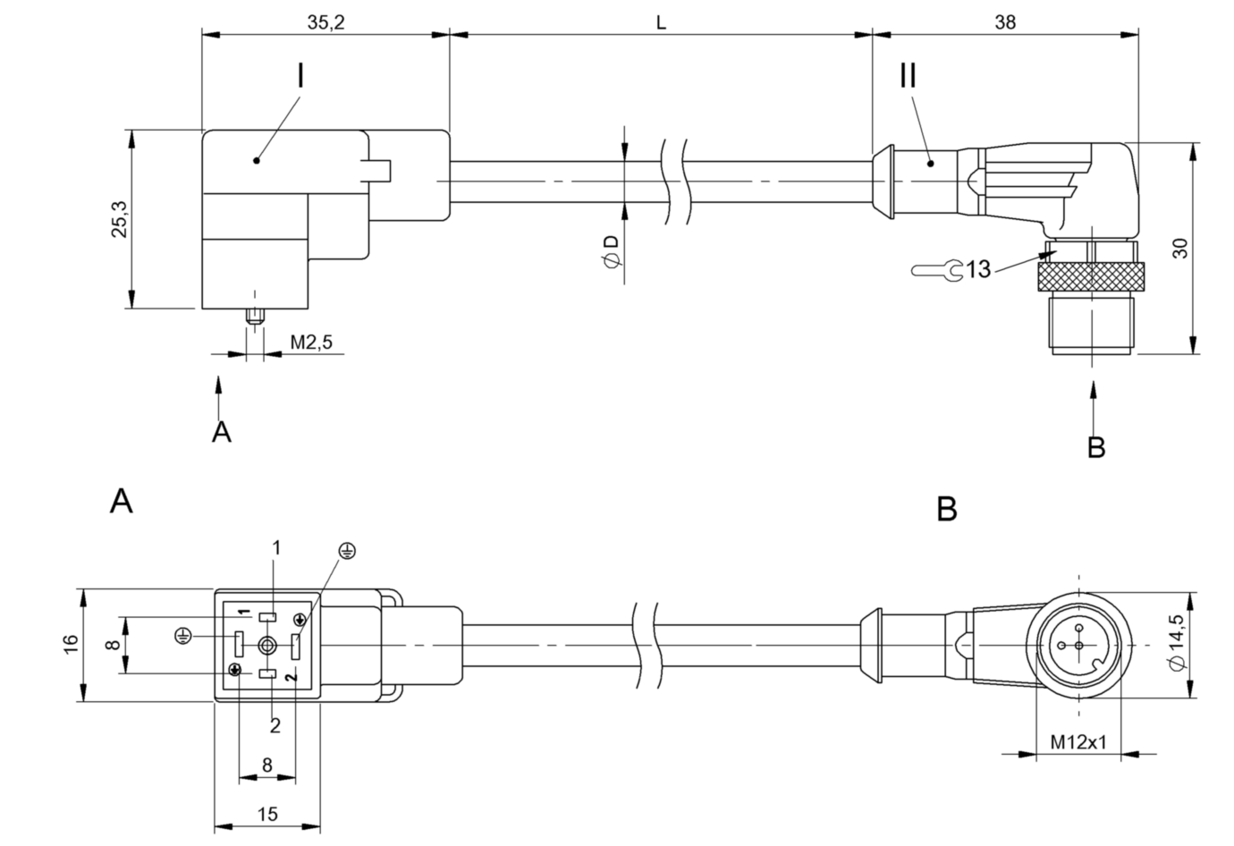 Соединительный кабель Balluff BCC VC04-M423-3E-664-PX0350-015