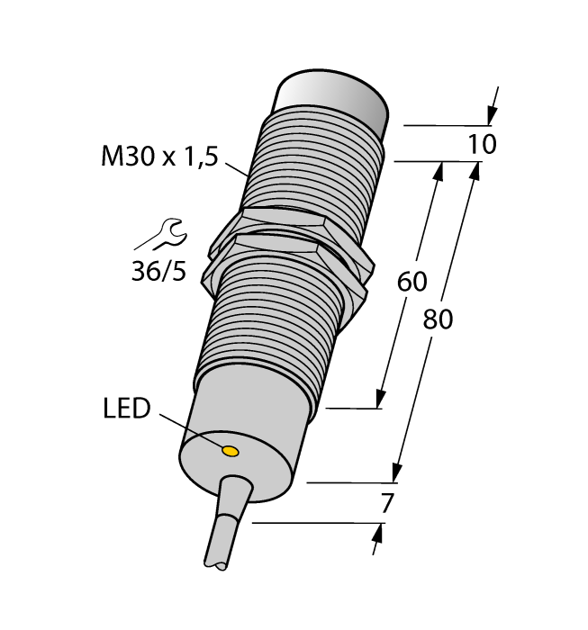 Индуктивный датчик TURCK NI15-M30-AP6X/S120