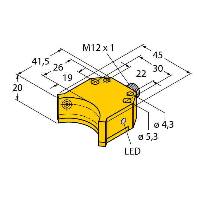 Индуктивный датчик TURCK NI4-DS20-2AP6X2-H1141