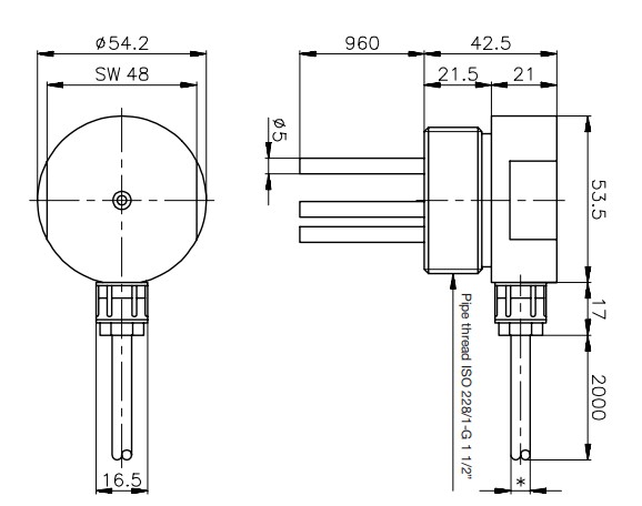 Датчик уровня Carlo Gavazzi VNI1