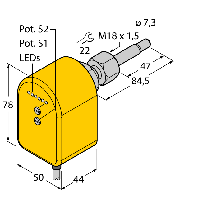 Датчик потока TURCK FTCST-A4P-2ARX/115VAC