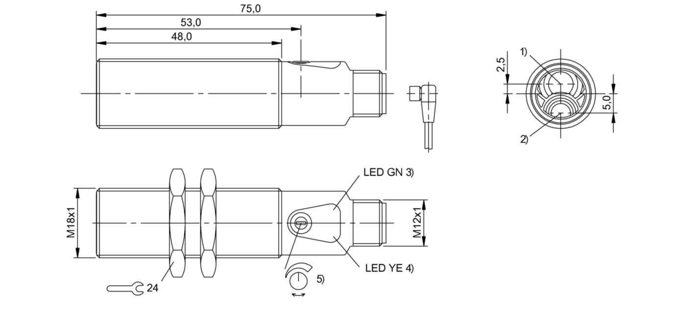 Оптический датчик Balluff BOS 18M-PA-ID20-S4