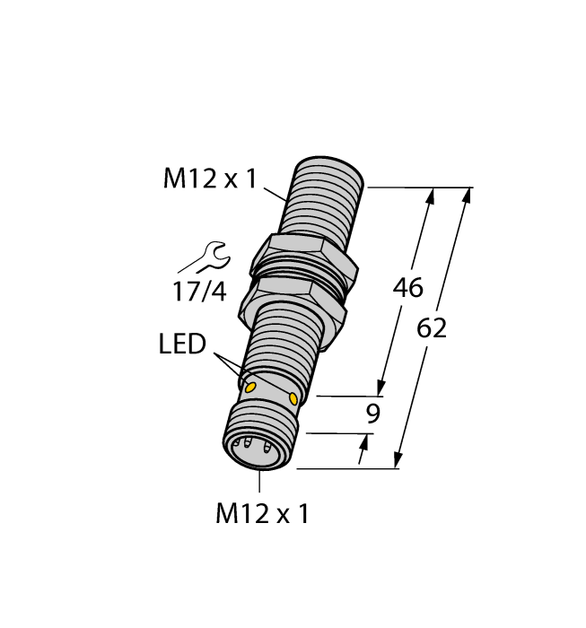 Индуктивный датчик TURCK BI4U-EM12EWD-VP6X-H1141