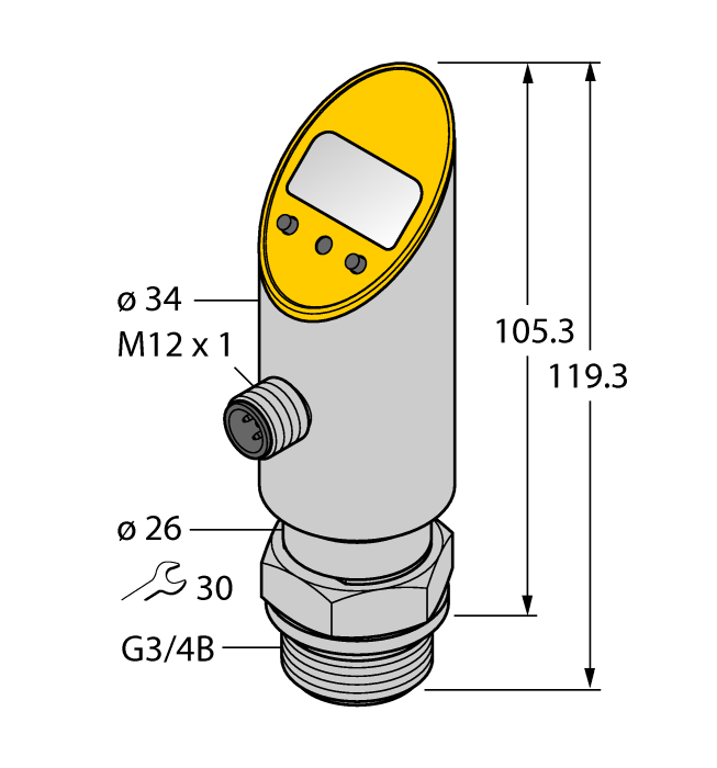Датчик давления TURCK PS016V-606-LI2UPN8X-H1141