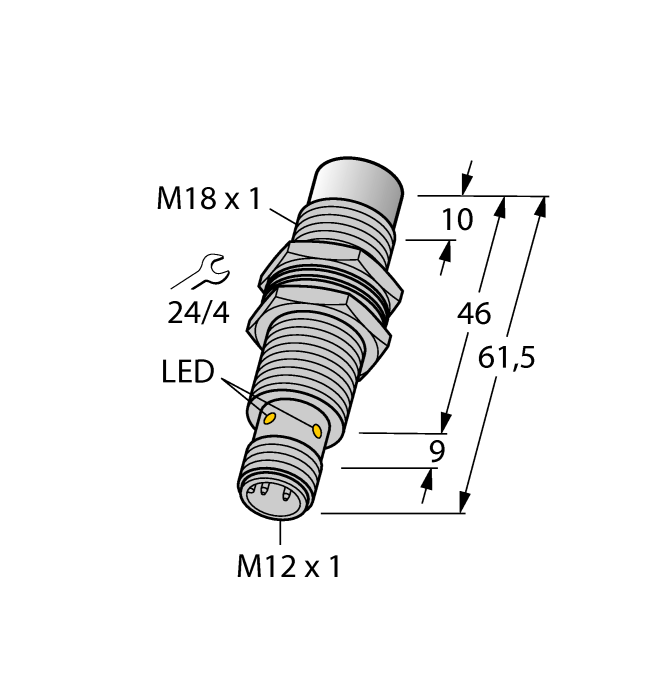 Индуктивный датчик TURCK NI12U-MT18M-VP4X-H1141