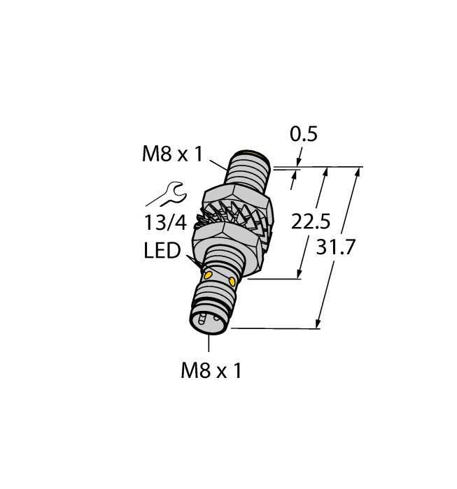 Индуктивный датчик TURCK BI2-M08K-AP6X-V1131