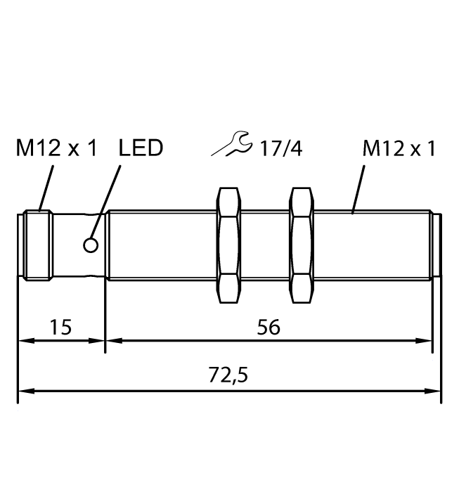 Ультразвуковой датчик TURCK RU20U-M12-LU8X2-H1141