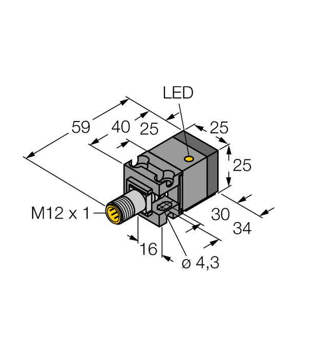 Индуктивный датчик TURCK BI10U-CA25-AP6X2-H1141
