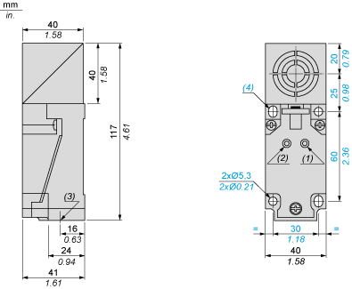Емкостной датчик Telemecanique XT7C40PC440H29