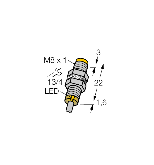 Индуктивный датчик TURCK NI3-EG08K-AP6X