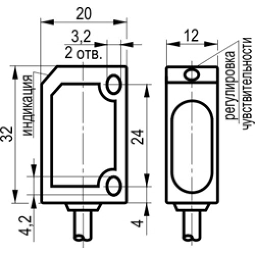 Оптический датчик ТЕКО OS I26A-32P-2,5-LP
