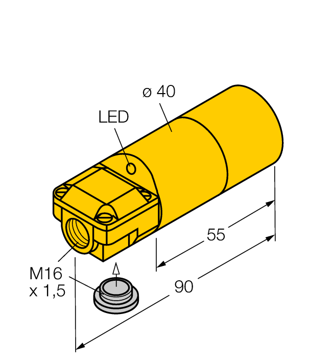 Индуктивный датчик TURCK NI20-K40SR-AP6X