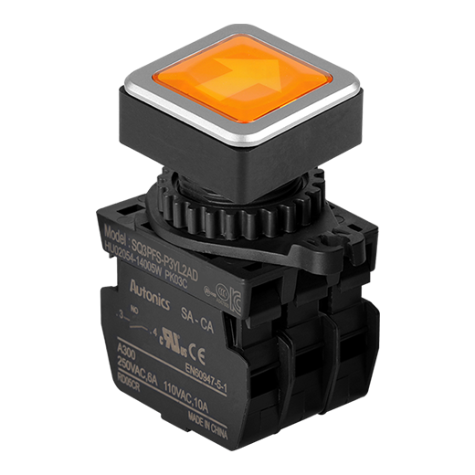 Кнопочный выключатель Autonics SQ3PFS-P3YL2AL