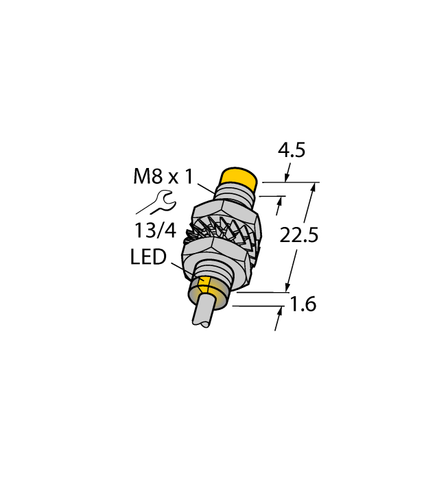 Индуктивный датчик TURCK NI5-M08K-AP6X