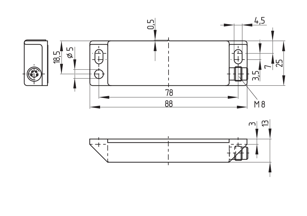 Магнитный датчик безопасности Schmersal BNS33-11ZG-ST