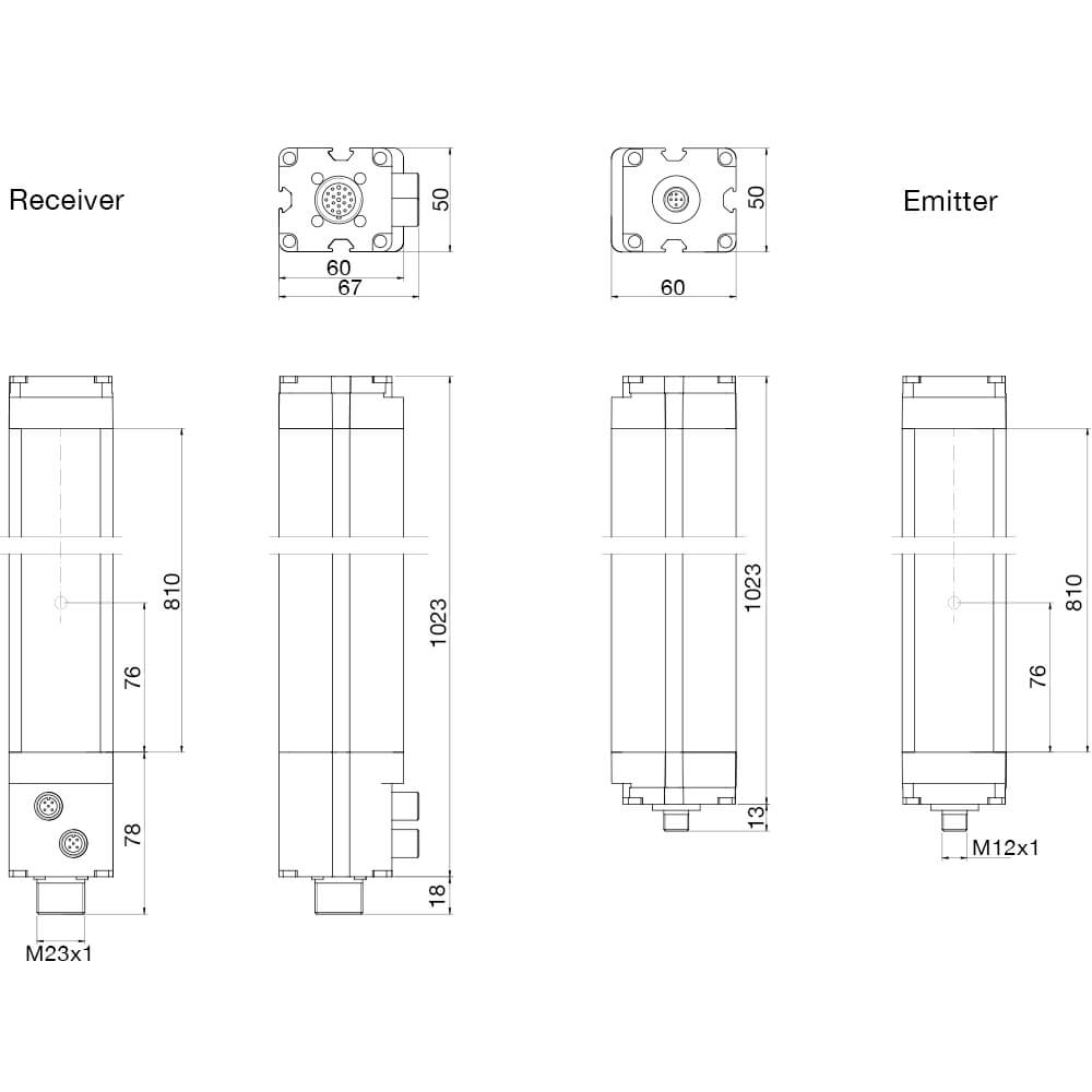 Световая завеса безопасности Micro Detectors LP4ER/0B-080L