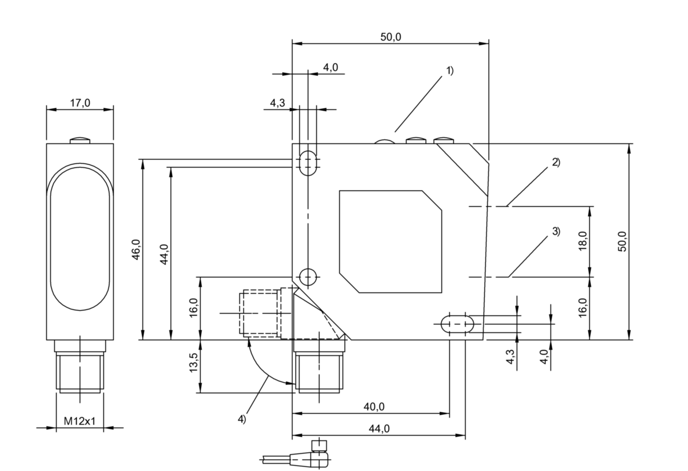 Оптический датчик Balluff BOS 26K-NA-1LHC-S4-C