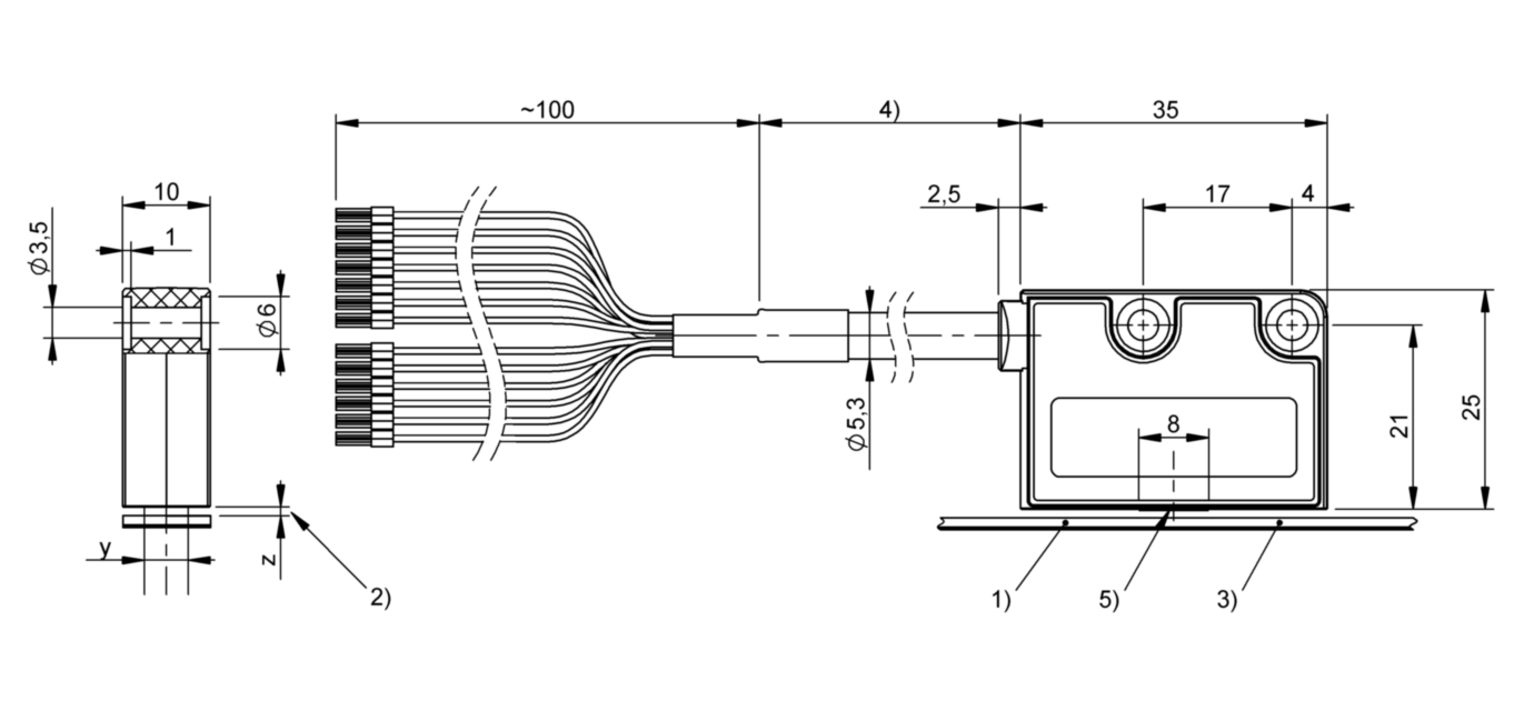 Магнитный энкодер Balluff BML-S2C0-Q61L-M620-R0-KA05