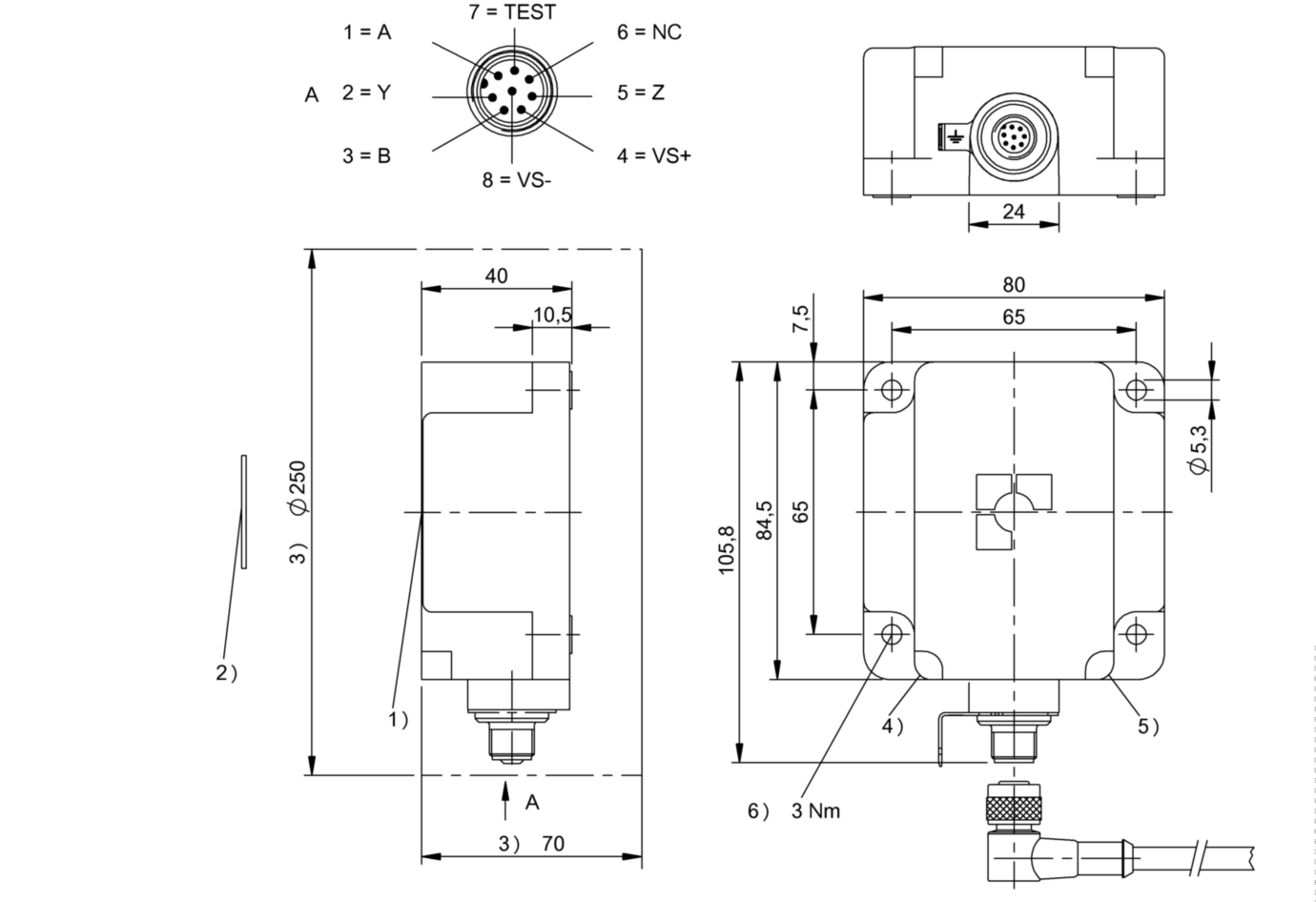 RFID головка чтения/записи Balluff BIS M-341-001-S115