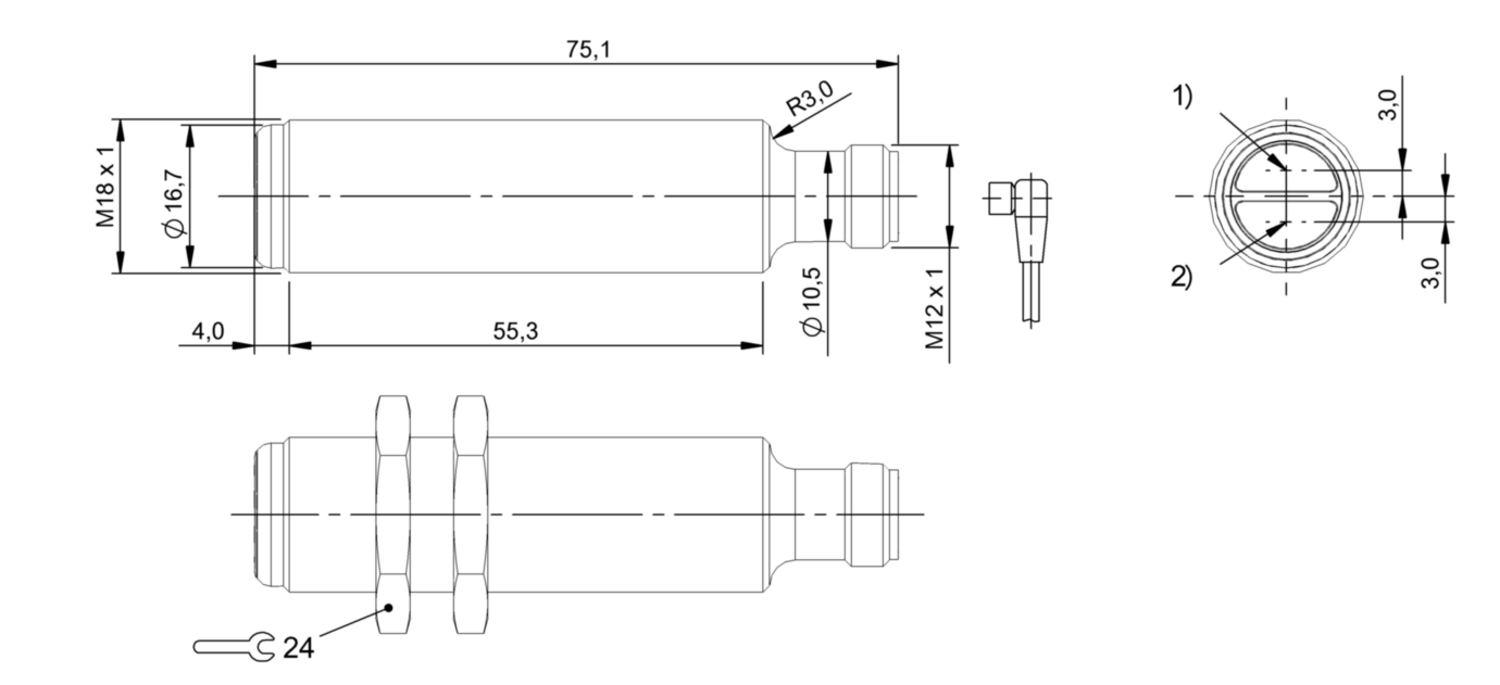 Оптический датчик Balluff BOS G18E-PA-PR30-S4