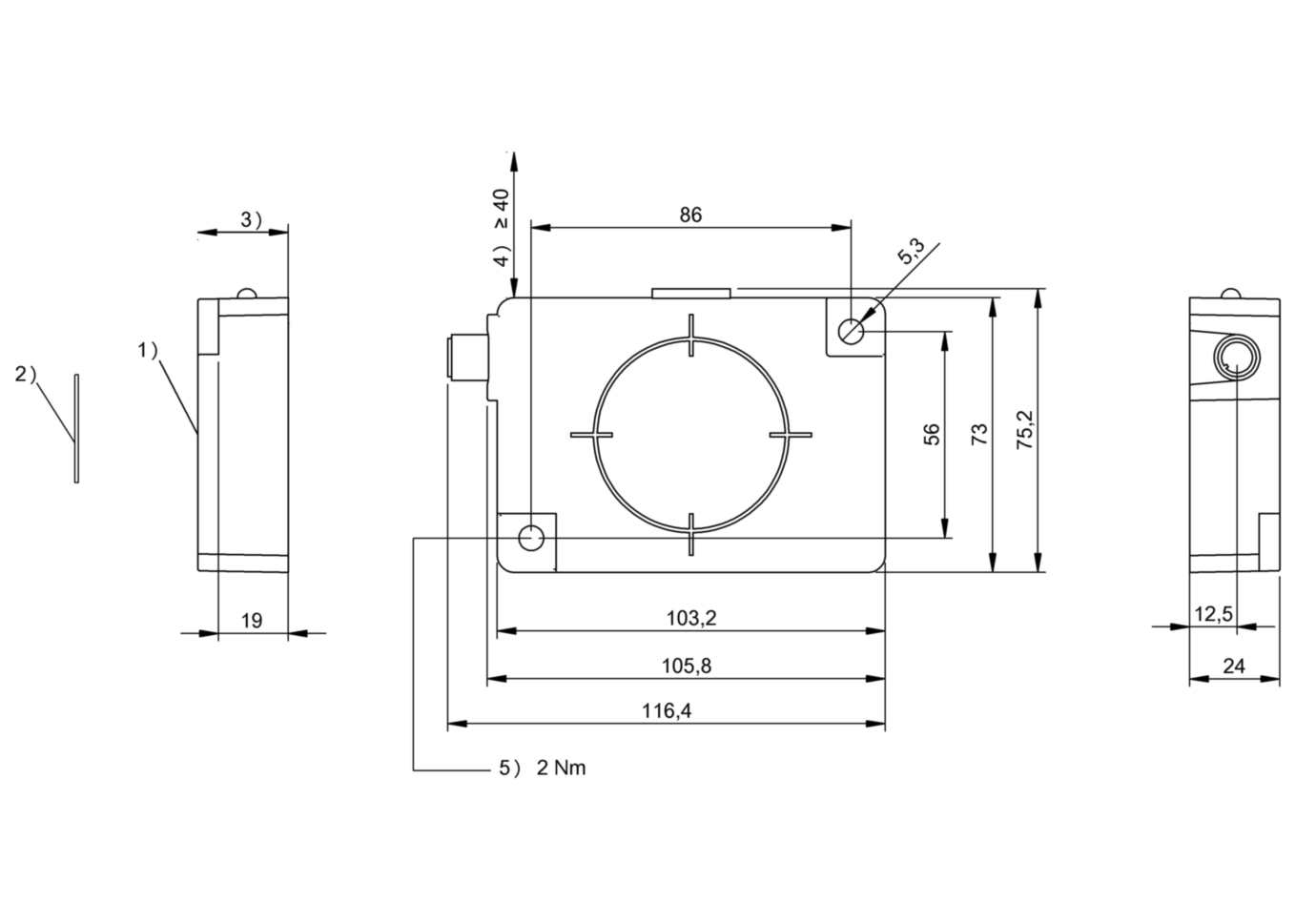 RFID головка чтения/записи Balluff BIS M-411-067-001-04-S92