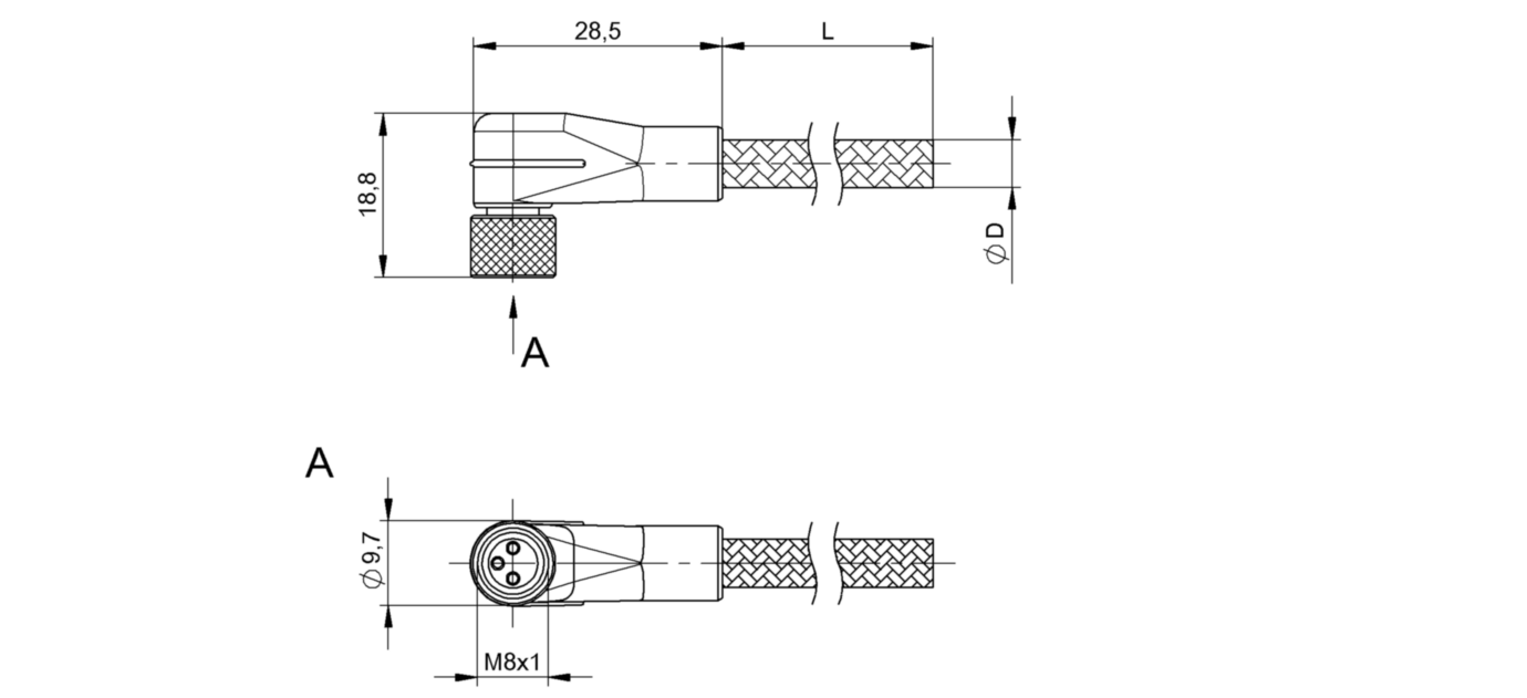 Разъем с кабелем Balluff BCC W323-0000-10-001-MW8334-020