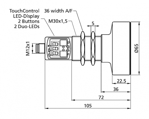 Ультразвуковой датчик Sensopart UMT 30-6000-2PSD-L5