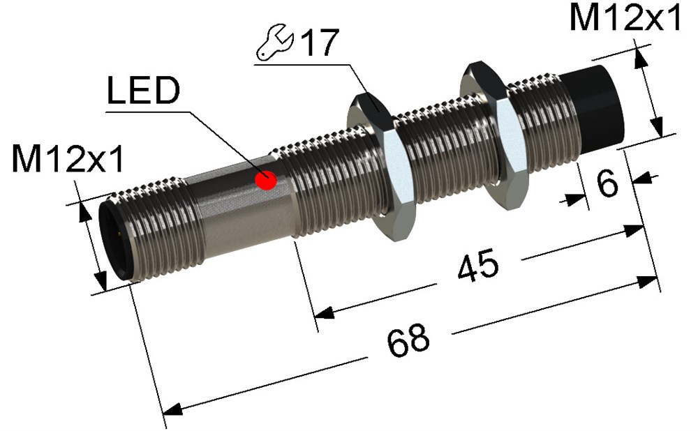 Индуктивный датчик Мега-К PS2-12M68-4N61-C4