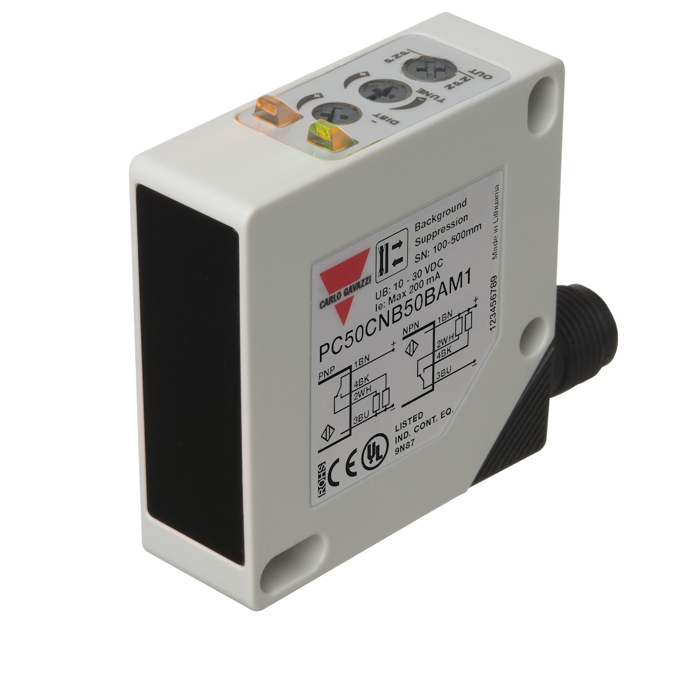 Оптический датчик Carlo Gavazzi PC50CND10BA