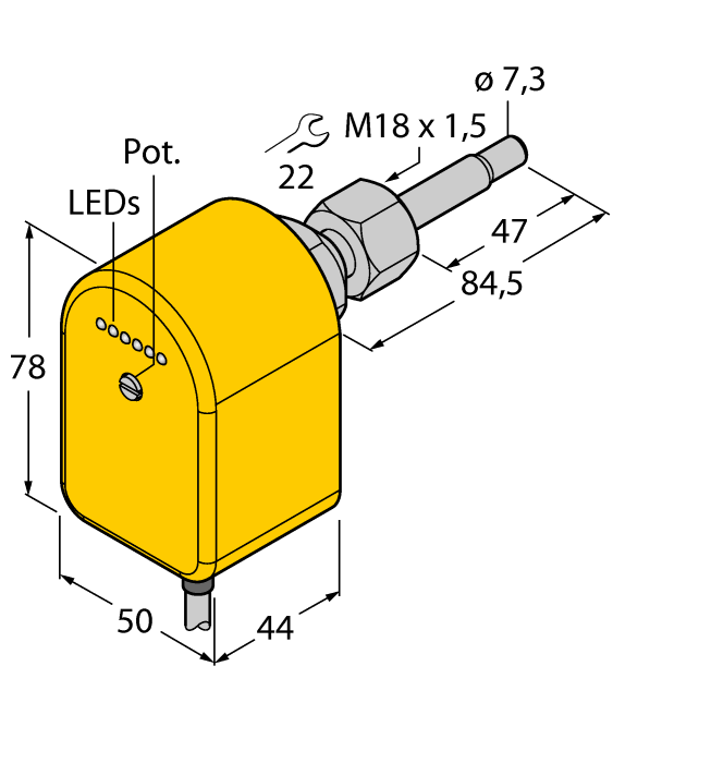Датчик потока TURCK FCST-A4P-VRX/230VAC
