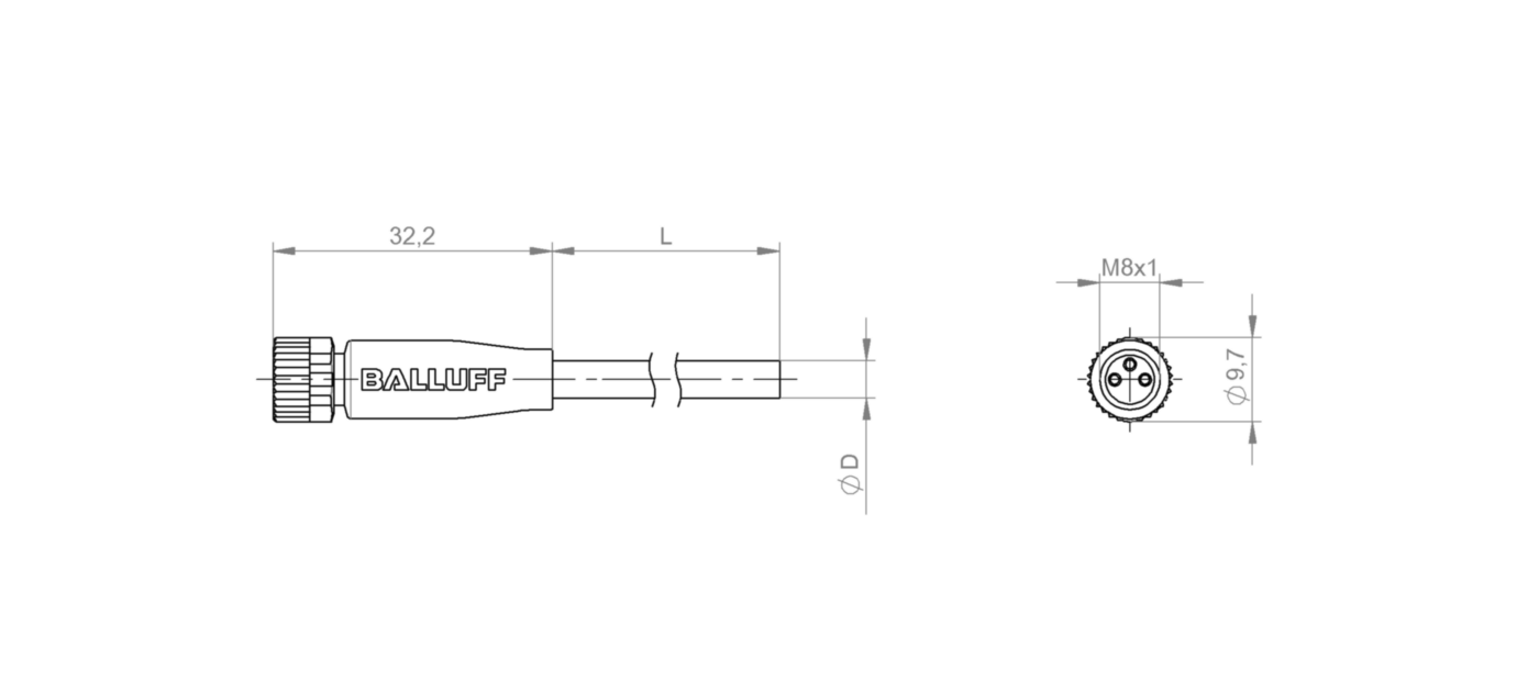 Разъем с кабелем Balluff BCC M313-0000-10-001-EX43T2-200