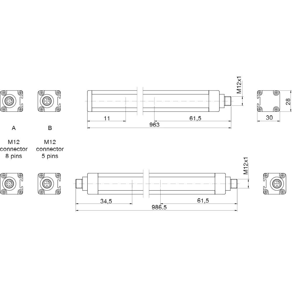 Световая завеса безопасности Micro Detectors LS4ER/30-090LH