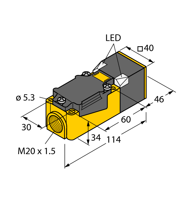 Индуктивный датчик TURCK BI15U-CP40-FDZ30X2