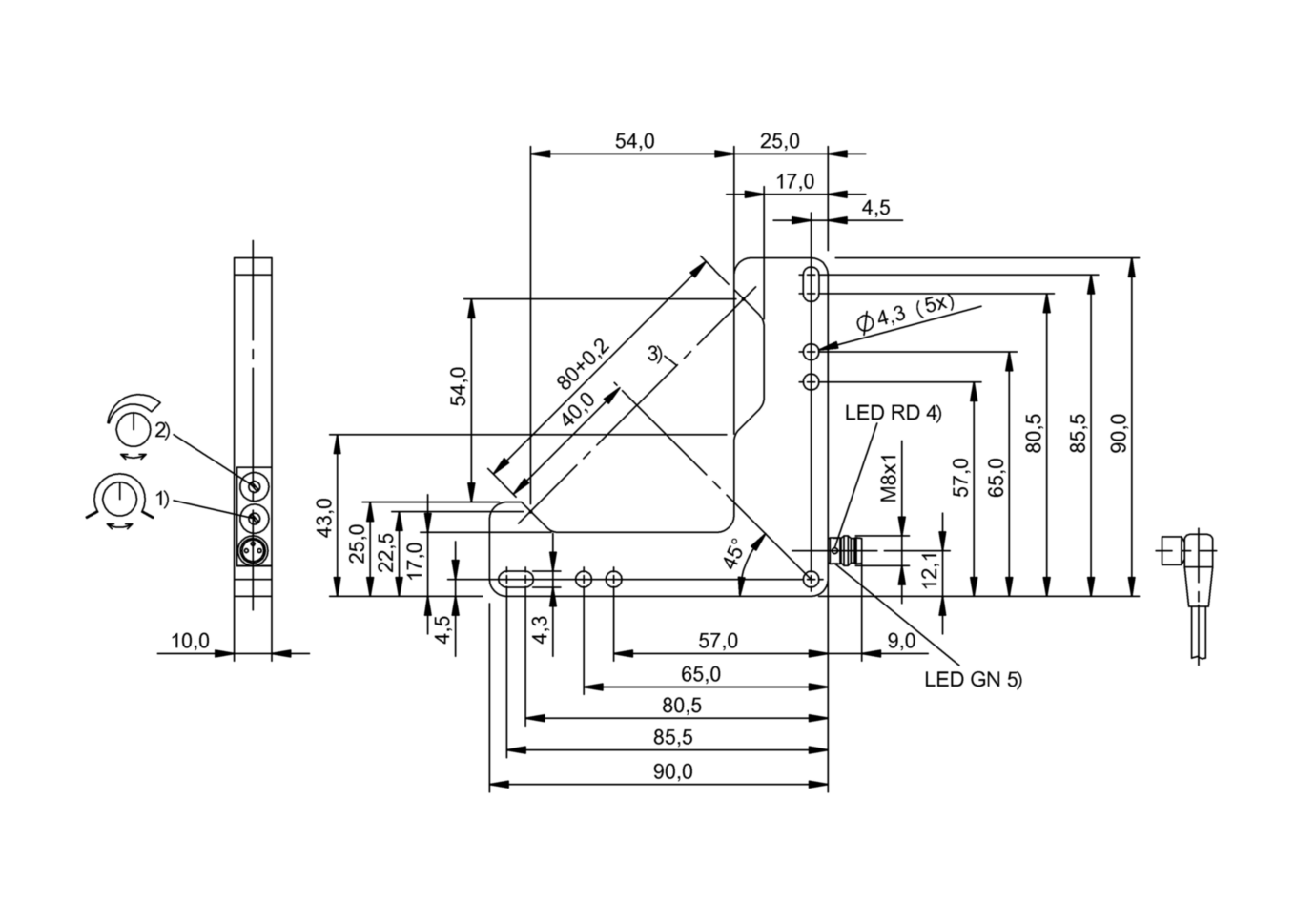 Щелевой датчик Balluff BWL 5454D-I012-S49
