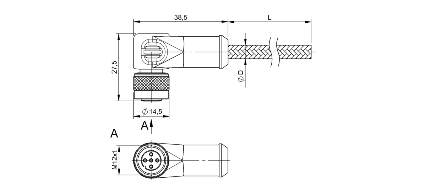 Разъем с кабелем Balluff BCC W425-0000-1A-003-MW8434-010