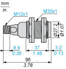 Ультразвуковой датчик Telemecanique XXBV3A1PAM12