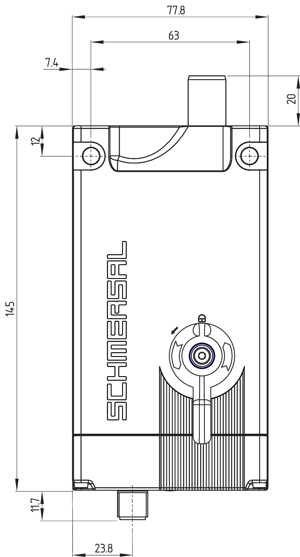 Дверной выключатель безопасности Schmersal AZM400Z-ST-1P2P-T