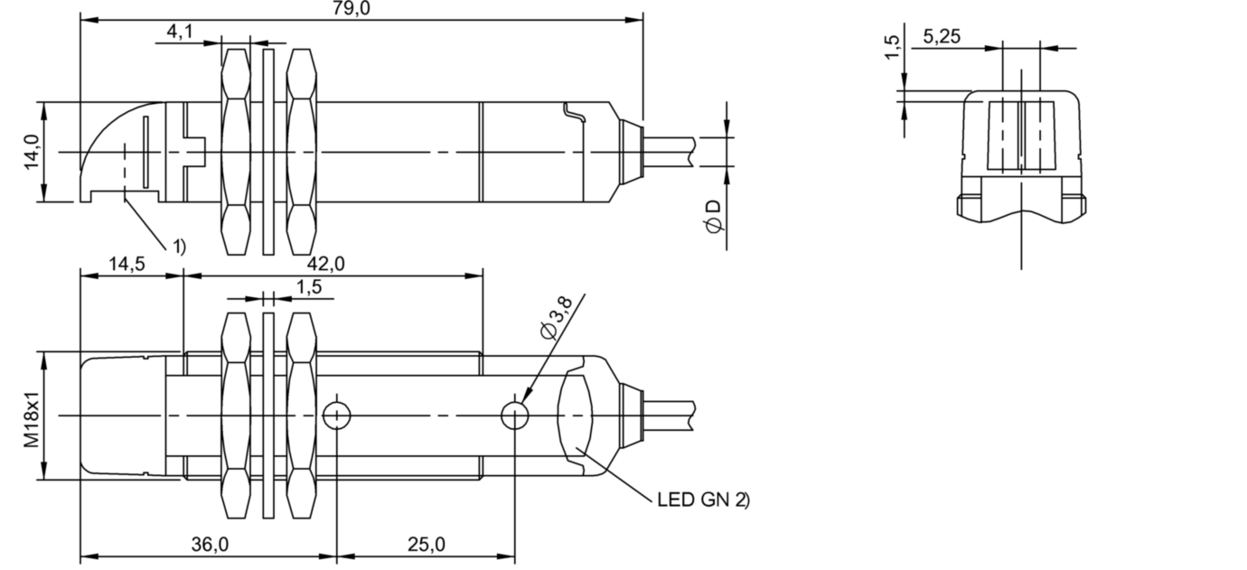 Оптический датчик Balluff BOS 18KW-NA-1XA-C-02