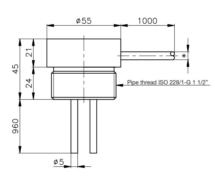 Датчик уровня Carlo Gavazzi VTI3