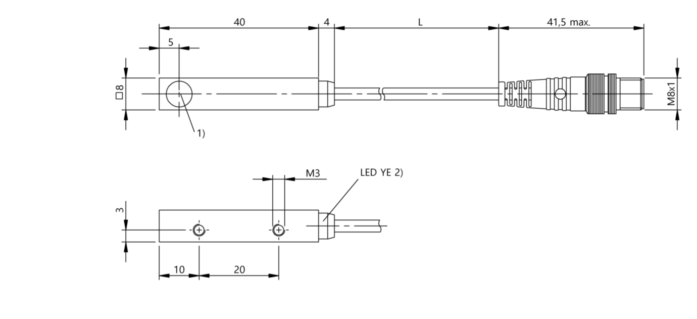 Оптический датчик Balluff BOS Q08M-PO-LE20-00,2-S49