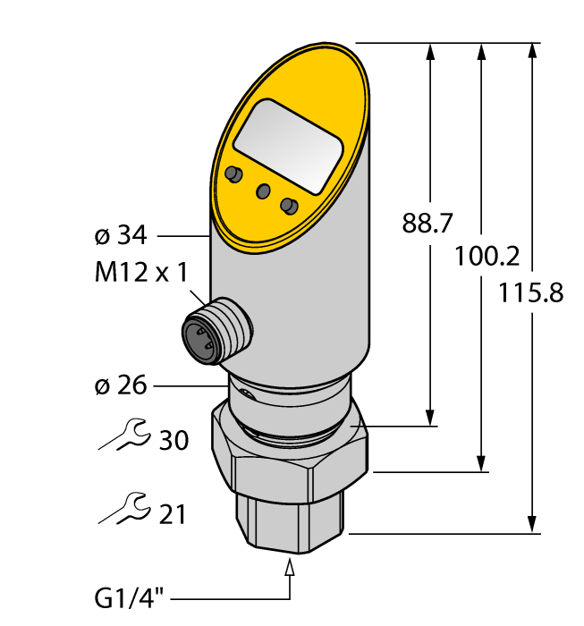 Датчик давления TURCK PS01VR-501-2UPN8X-H1141
