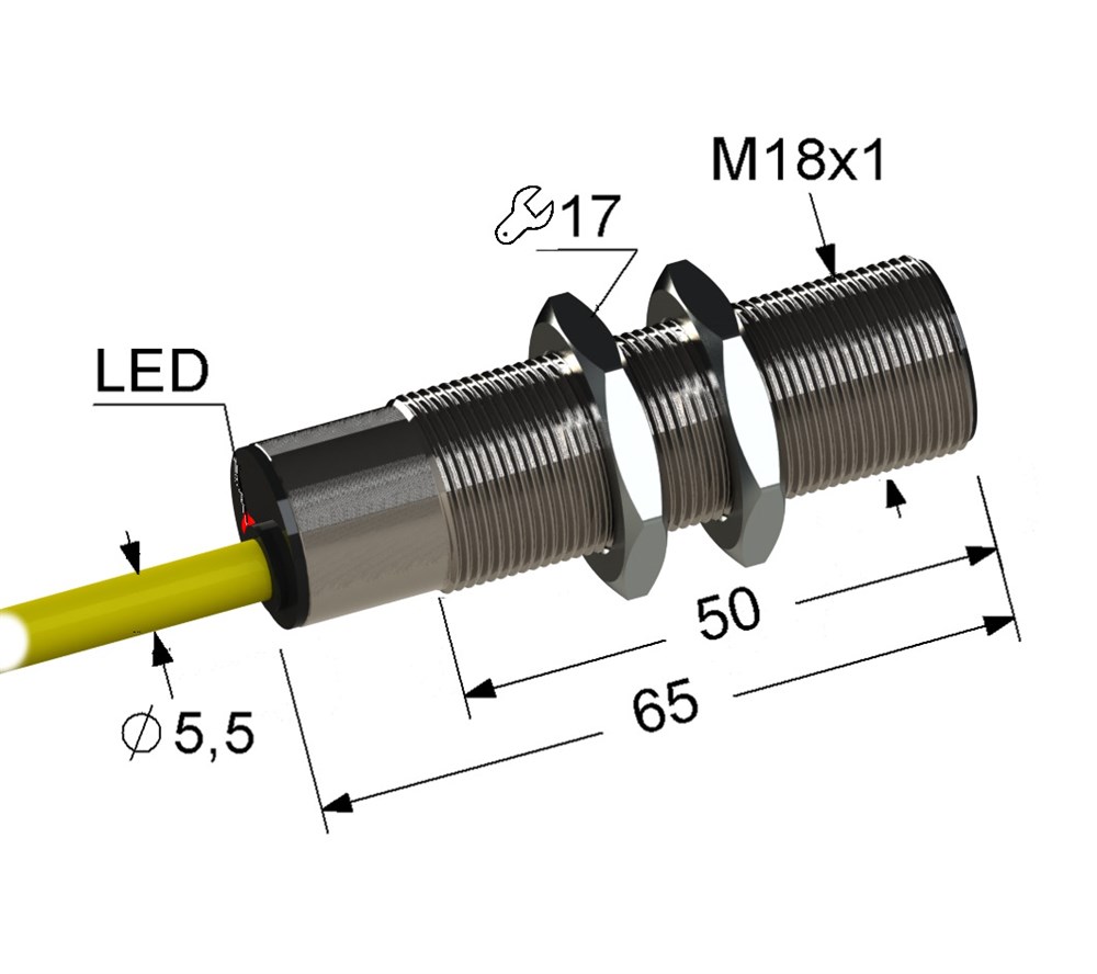 Оптический датчик Мега-К VB3C-18M65-TR100B561-K