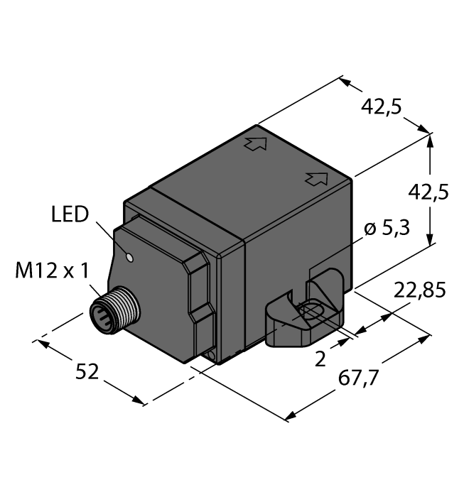Индуктивный датчик TURCK NI50U-Q42FWD-VP6X-H1141
