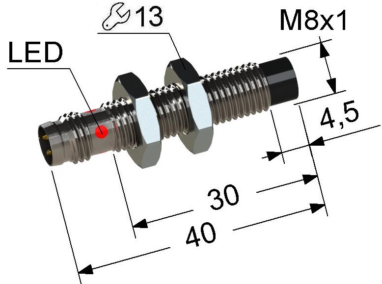 Индуктивный датчик Мега-К PS2-08M40-3N11-C3