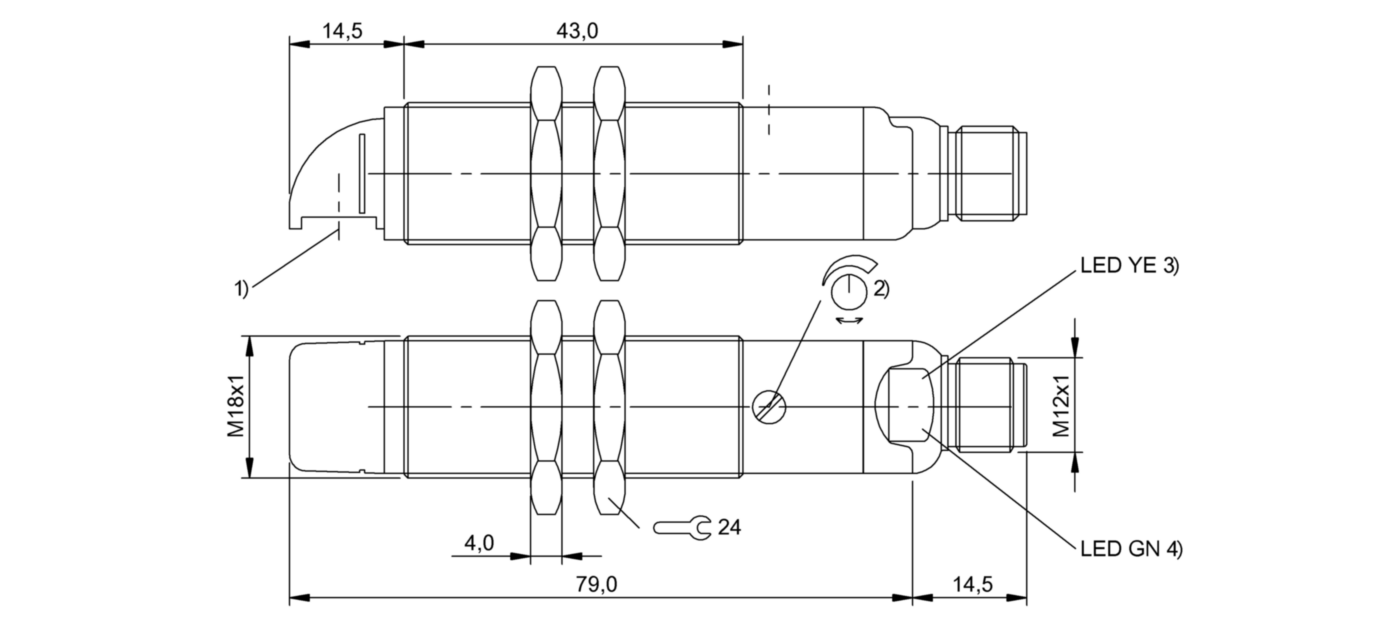 Оптический датчик Balluff BOS 18MR-PA-LR10-S4