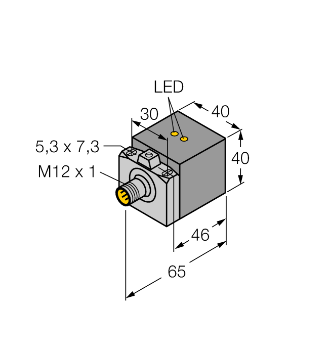 Индуктивный датчик TURCK BI20U-CA40-AP6X2-H1141/S1590 W/BS2.0