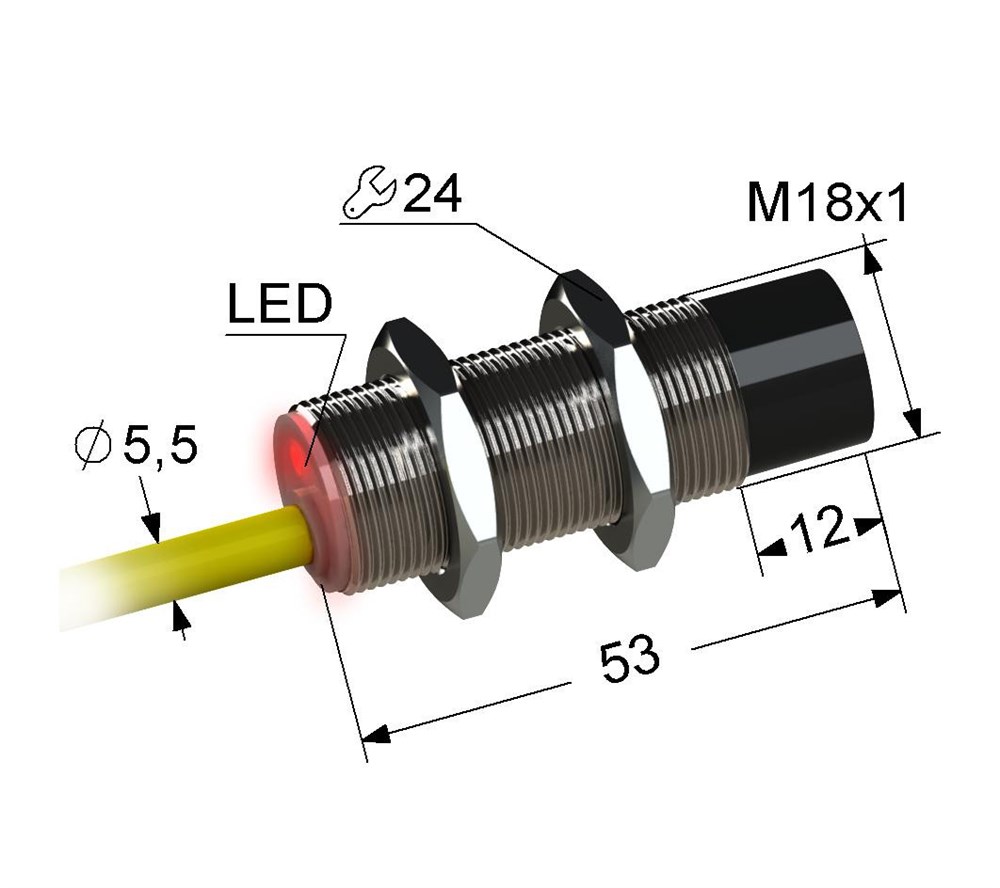 Индуктивный датчик Мега-К PS2-18M53-15N21-K