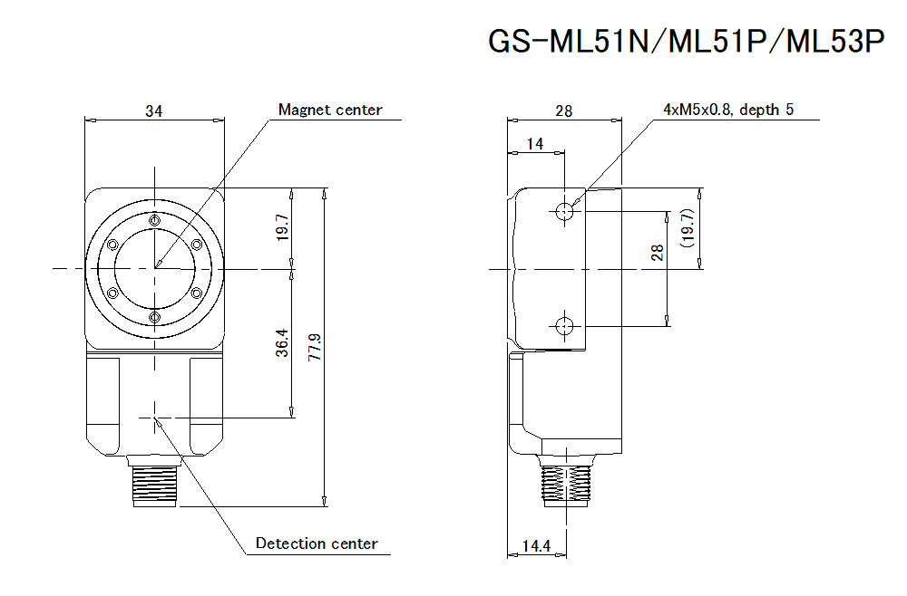 Замок безопасности KEYENCE GS-ML53P