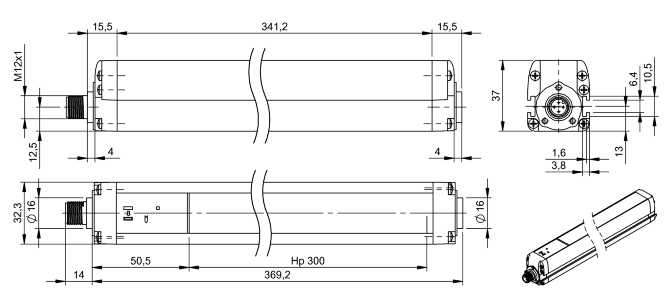 Многолучевой барьер безопасности Balluff BLG 4A-030-19X-030-O01-SX