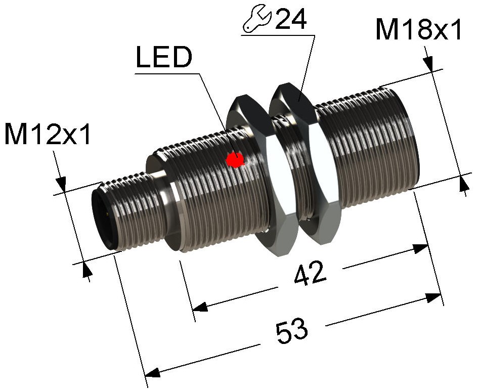 Индуктивный датчик Мега-К PS2-18M53-12B11-C4
